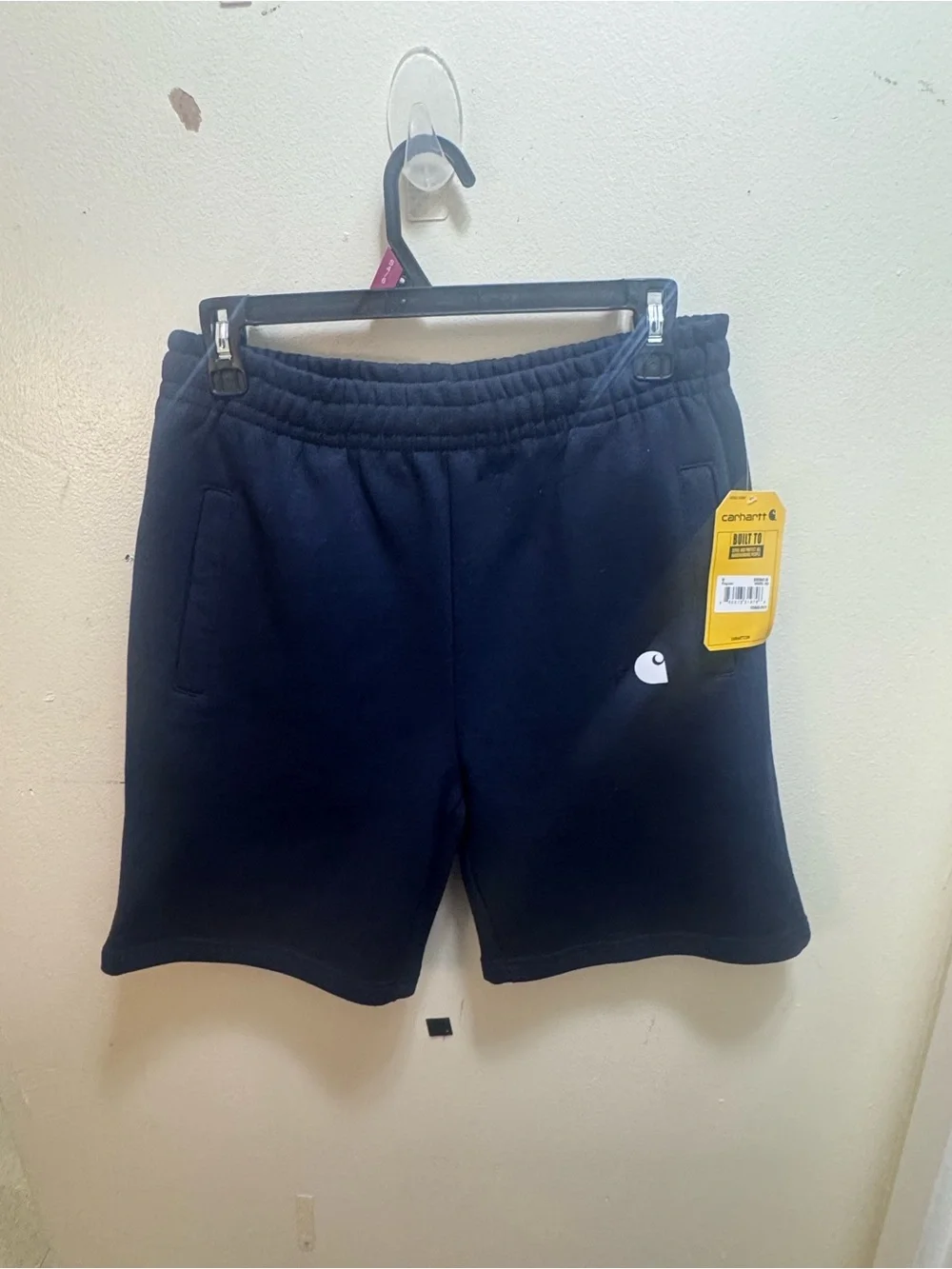 Carhartt Men’s Navy Athletic Fleece Shorts size medium new w/tags